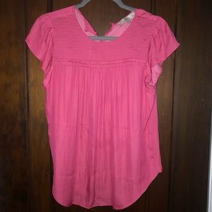 Loft Pink Blouse, NWT. Fits like a S/M! NWT